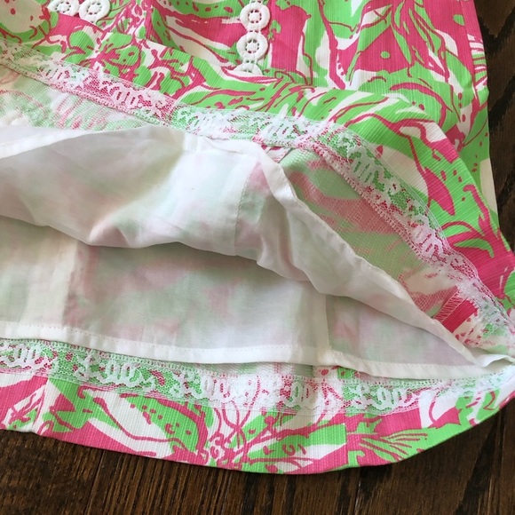 *LIKE NEW* Lilly Pulitzer Women’s 0 Floral/Elephant Lace Overlay Shift Dress - Picture 8 of 11